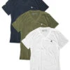 Custom 3 Pack V-Neck Tee - Branded -Men's daily clothing 01 25 VNeck BundleImage ProductImages 01