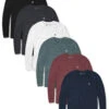 Custom 6 Pack Long Sleeve Tee - Branded -Men's daily clothing 437736662 basic long sleeve tees 6pack custom front