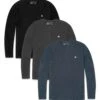 Custom 3 Pack Long Sleeve Henley - Branded 1 Custom 3 Pack Long Sleeve Henley - Branded -Men's daily clothing 541137417 amz henley branded 3pack bcn