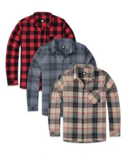 Custom 3 Pack Long Sleeve Flannel - Non-Branded