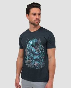 Men's daily clothing -Men's daily clothing AquaticVeil Mens Tee Front