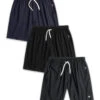 Custom 3 Pack Active Shorts - Branded -Men's daily clothing Basic AthleticShorts Pack CharcoalBlackNavy