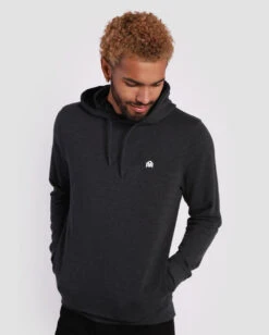 Pullover Hoodie (Hidden Pocket) - Branded -Men's daily clothing Basic Hoodie Charcoal Front 2a416d28 bf24 40cc 8043 7663e8746f7e