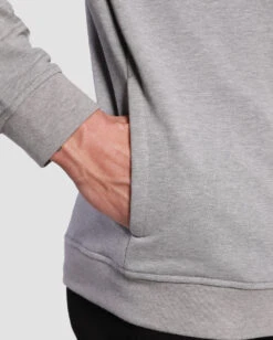 Pullover Hoodie (Hidden Pocket) - Branded -Men's daily clothing Basic Hoodie Grey DetailSidePocket 33bb96e7 5120 4abe 9a96 32ad15355cf4