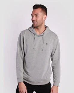 Pullover Hoodie (Hidden Pocket) - Branded -Men's daily clothing Basic Hoodie Grey Front b34b809a 3c96 4c6c b8ac 8a0c61ba9df0