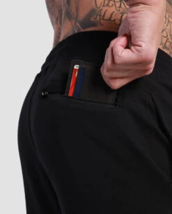 Lounge Shorts - Branded 27 Lounge Shorts - Branded -Men's daily clothing Basic Lounge Shorts Black DetailBack