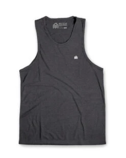 Tank - Branded -Men's daily clothing Basic Mens Tank Charcoal Front