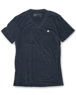 V-Neck Tee - Branded 37 V-Neck Tee - Branded -Men's daily clothing Basics Mens VNeck Navy Front