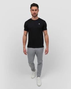 Basic Tee - Branded -Men's daily clothing Branded Mens BasicTee Black Full