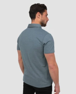 Polo - Branded -Men's daily clothing Branded Mens Polo Indigo Back