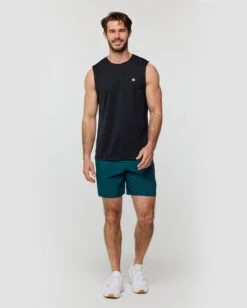 Performance Muscle Tank - Branded -Men's daily clothing Branded PerformanceMuscleTank Black Full