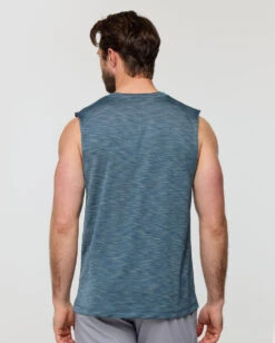 Performance Muscle Tank - Branded -Men's daily clothing Branded PerformanceMuscleTank Indigo Back