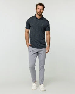 Performance Polo - Branded -Men's daily clothing Branded PerformancePolo Charcoal Full
