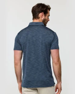 Performance Polo - Branded -Men's daily clothing Branded PerformancePolo Navy Back