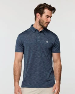 Performance Polo - Branded -Men's daily clothing Branded PerformancePolo Navy Front