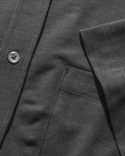 Button Up - Non-Branded -Men's daily clothing Button Up Charcoal Detail 3