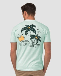 Coastal Echo Tee -Men's daily clothing CoastalEcho Mens Tee Back