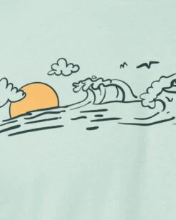 Coastal Echo Tee -Men's daily clothing CoastalEcho Mens Tee Macro Front