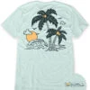 Coastal Echo Tee -Men's daily clothing CoastalEcho Mens Tee Mock Front