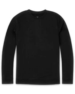 Crewneck Sweatshirt - Non-Branded -Men's daily clothing CrewneckFleece Mens NonBranded Black Front