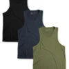 Custom 3 Pack Tank - Non-Branded -Men's daily clothing EssentialTank Pack BlackNavyOlive