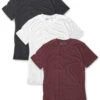 Custom 3 Pack Basic Tee - Non-Branded -Men's daily clothing Essential Mens Tee 3Pack Custom Front