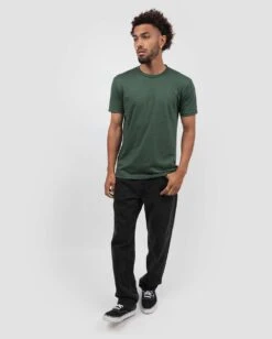 Basic Tee - Non-Branded -Men's daily clothing Essential Mens Tee HeatherForestGreen Full