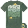 Evergreen Vintage Tee -Men's daily clothing Evergreen Mens Tee Mock Front