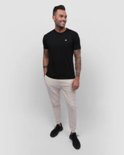 Fleece Joggers - Non-Branded 37 Fleece Joggers - Non-Branded -Men's daily clothing FleeceNB Mens Jogger Beige Full