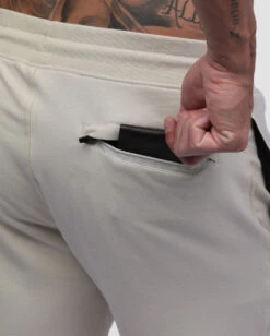 Fleece Joggers - Non-Branded 36 Fleece Joggers - Non-Branded -Men's daily clothing FleeceNB Mens Jogger Beige Macro1