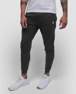 Fleece Joggers - Branded 36 Fleece Joggers - Branded -Men's daily clothing Fleece Mens Jogger Charcoal Front1
