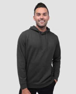 Pullover Hoodie (Classic Pocket) - Non-Branded -Men's daily clothing KangarooNB Mens Hoodie Charcoal Front