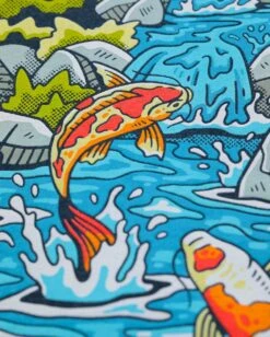 Koi Dreams Tee -Men's daily clothing KoiDreams Mens Tee Macro