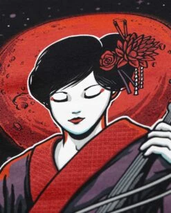 Melodic Moonlight Tee -Men's daily clothing MelodicMoonlight Mens Tee MacroBack