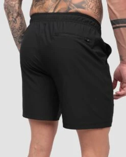 Active Shorts - Branded -Men's daily clothing Mens Basics Athletic Short Black Back