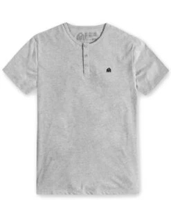 Henley Tee - Branded -Men's daily clothing Mens Basics Henley Grey Webstore