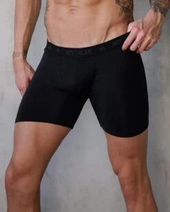 Everyday Boxer Briefs - 5" -Men's daily clothing Mens BoxerBrief Black Front d2d5c477 9de8 4b07 affd cb754897f834