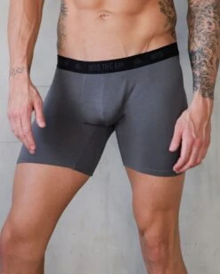 Everyday Boxer Briefs - 5" -Men's daily clothing Mens BoxerBrief Charcoal Front 7d312455 aff8 46d7 8950 fb8055457b1d