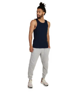Tank - Non-Branded -Men's daily clothing Mens EssentialTank Navy AMZ Full