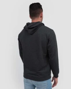 Pullover Hoodie (Hidden Pocket) - Non-Branded -Men's daily clothing Mens Essential Hoodie Charcoal Back