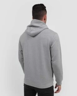 Pullover Hoodie (Hidden Pocket) - Non-Branded -Men's daily clothing Mens Essential Hoodie Grey Back