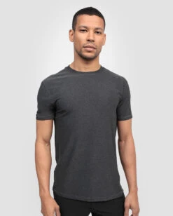 Active Tee - Non-Branded -Men's daily clothing Mens Essentials Athletic Charcoal Front