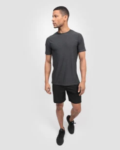 Active Tee - Non-Branded -Men's daily clothing Mens Essentials Athletic Charcoal Full