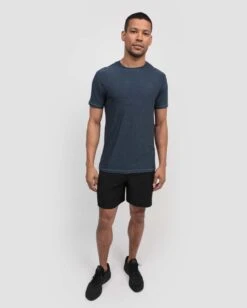 Active Tee - Non-Branded -Men's daily clothing Mens Essentials Athletic Navy Full