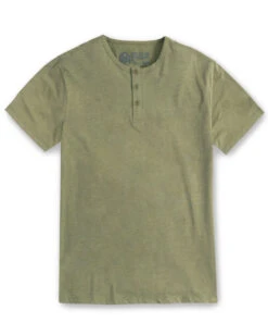 Henley Tee - Non-Branded -Men's daily clothing Mens Essentials Henley Olive Webstore