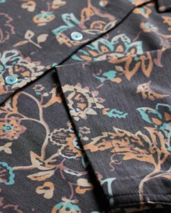 Relaxed Button Up -Men's daily clothing Mens RelaxedButtonUp BlackFloral Detail1