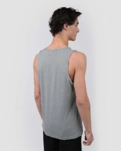 Tank - Branded -Men's daily clothing Mens Tanks Basic DarkHeatherGrey Back
