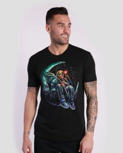 Lunar Harvest Glow-in-the-Dark Tee -Men's daily clothing Mens Tee LunarHarvest Front