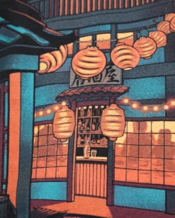 Midnight Diner Tee -Men's daily clothing MidnightDiner Mens Tee Macro