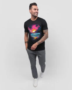 Neon Shores Tee -Men's daily clothing NeonShores Mens Tee Full